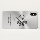 Diensten van begrafenisondernemers, hart en Rozen Case-Mate iPhone Case (Achterkant (horizontaal))