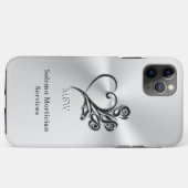 Diensten van begrafenisondernemers, hart en Rozen Case-Mate iPhone Case (Achterkant (horizontaal))