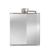 Diensten van begrafenisondernemers, hart en Rozen Heupfles (Achterkant)