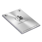 Diensten van begrafenisondernemers, hart en Rozen Notitieboek (Rechterzijde)