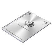 Diensten van begrafenisondernemers, hart en Rozen Notitieboek (Linkerzijde)