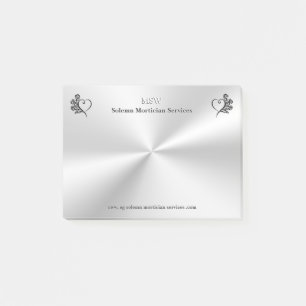 Diensten van begrafenisondernemers, hart en Rozen Post-it® Notes