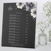 Diensten van Black White Spa Reclamebord Met Voetstuk