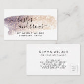 Diensten van Glitter Lash Brow Visitekaartje (Voorkant / Achterkant)