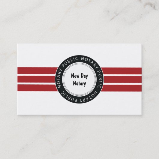 Diensten van notaris visitekaartje (Voorkant)