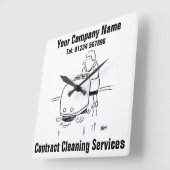 Diensten voor contractreiniging vierkante klok (Hoek)