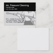 Diensten voor drukreiniging en zandstralen visitekaartje (Voorkant / Achterkant)