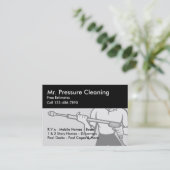 Diensten voor drukreiniging en zandstralen visitekaartje (Staand voorkant)