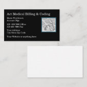 Diensten voor facturering en codering van medische visitekaartje (Voorkant / Achterkant)