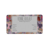 Diensten voor gezelschapsdieren van hondenbeendere etiket (Voorkant)