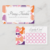 Diensten voor gezelschapsdieren van hondenbeendere klantenkaartje (Voorkant / Achterkant)