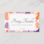 Diensten voor gezelschapsdieren van hondenbeendere klantenkaartje (Voorkant)