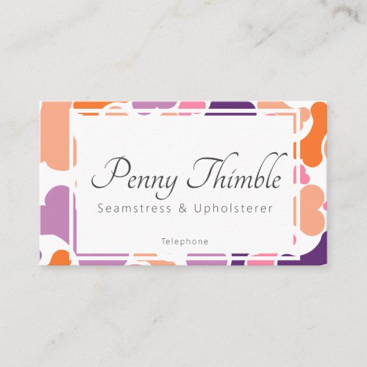 Diensten voor gezelschapsdieren van hondenbeendere klantenkaartje (Voorkant)