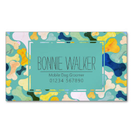 Diensten voor gezelschapsdieren van hondenbeendere magnetisch visitekaartje