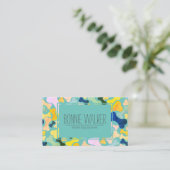 Diensten voor gezelschapsdieren van hondenbeendere visitekaartje (Staand voorkant)