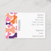 Diensten voor gezelschapsdieren van hondenbeendere visitekaartje (Achterkant)