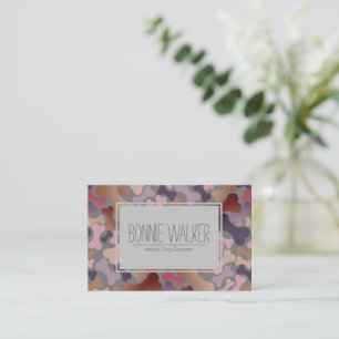 Diensten voor gezelschapsdieren van hondenbeendere visitekaartje