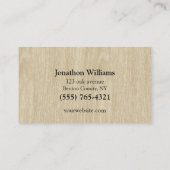 Diensten voor het maken van houten professionele b visitekaartje (Achterkant)