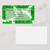 Diensten voor het maken van landschapsboomstammen visitekaartje (Voorkant / Achterkant)