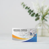 Diensten voor het reinigen van drukwas visitekaartje (Staand voorkant)