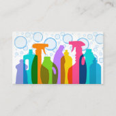 Diensten voor het reinigen van kleurrijke voorraad visitekaartje (Voorkant)