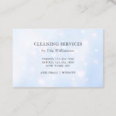 Diensten voor het reinigen van vlinderbloemige vli visitekaartje (Achterkant)