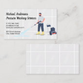 Diensten voor het reinigen van wasdrogers visitekaartje (Voorkant / Achterkant)