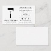 Diensten voor het schilderen van huizen met verfro visitekaartje (Voorkant / Achterkant)