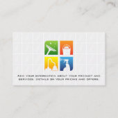 Diensten voor het schoonmaken van het huis Levert  Visitekaartje (Achterkant)