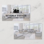 Diensten voor het schoonmaken van het huis | Schon Visitekaartje (Voorkant / Achterkant)