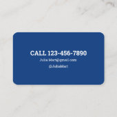 Diensten voor het schoonmaken van het huis visitekaartje (Achterkant)