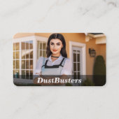 Diensten voor het schoonmaken van het huis visitekaartje (Voorkant)