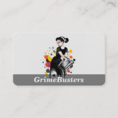 Diensten voor het schoonmaken van het huis visitekaartje (Voorkant)