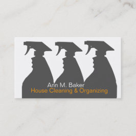 Diensten voor het schoonmaken van het huis visitekaartje