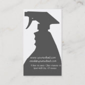 Diensten voor het schoonmaken van het huis visitekaartje (Achterkant)