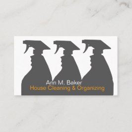Diensten voor het schoonmaken van het huis visitekaartje