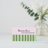 Diensten voor het schoonmaken van het huis visitekaartje (Staand voorkant)