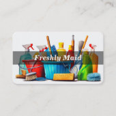 Diensten voor het schoonmaken van het huis visitekaartje (Voorkant)