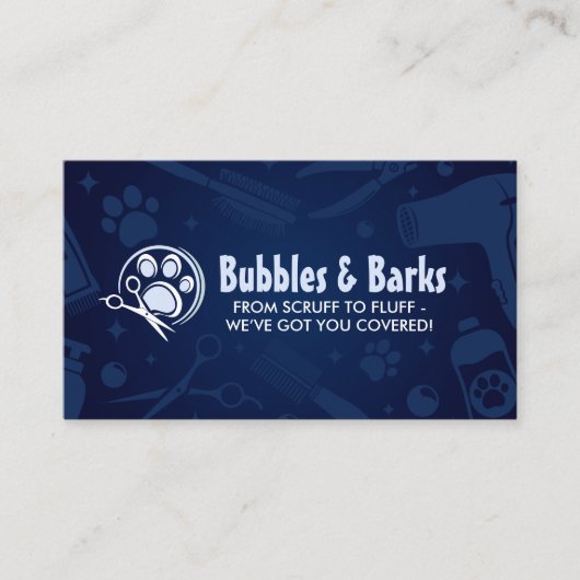 Diensten voor het verzorgen van huisdieren visitekaartje (Voorkant)