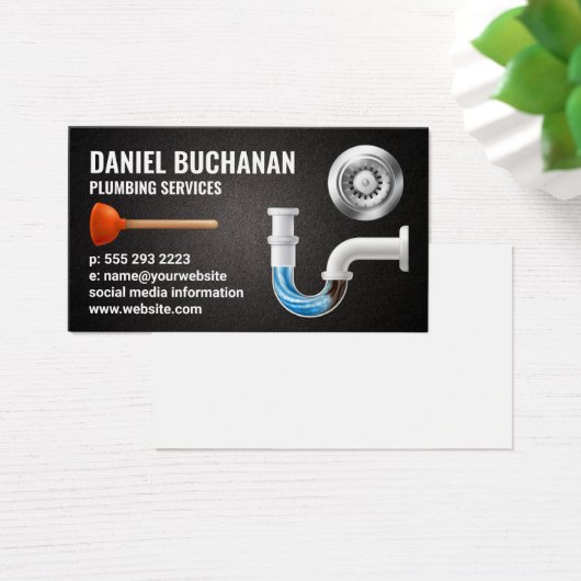 Diensten voor leidingen en leidingen visitekaartje (Bureau)