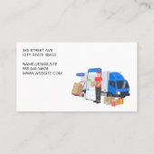 Diensten voor levering van auto's | Koerierschauff Visitekaartje (Achterkant)