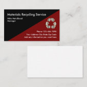 Diensten voor recycling van materialen visitekaartje (Voorkant / Achterkant)
