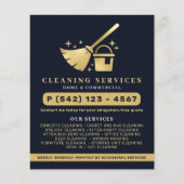 Diensten voor reiniging van zee- en goudmakerijen flyer (Voorkant)