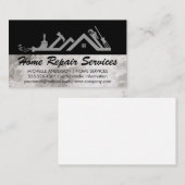 Diensten voor reparatie van woningen visitekaartje (Voorkant / Achterkant)