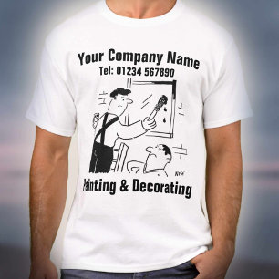 Diensten voor schilderen en decorteren t-shirt