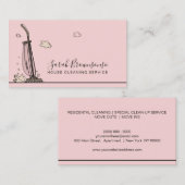 Diensten voor schoonmaken van het roze zand Janito Visitekaartje (Voorkant / Achterkant)