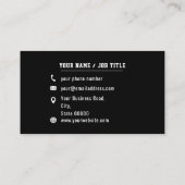 Diensten voor Sneeuwverwijdering Sneeuwruimen Zwar Visitekaartje (Achterkant)