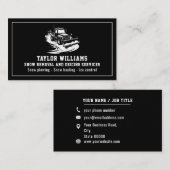 Diensten voor Sneeuwverwijdering Sneeuwruimen Zwar Visitekaartje (Voorkant / Achterkant)