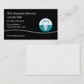 Diensten voor tandheelkundig implantaat  visitekaartje (Voorkant / Achterkant)