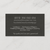 Diensten voor thuisverbetering en reparatie visitekaartje (Achterkant)